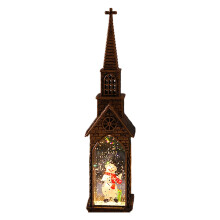 Lanterne d'église du père noël activée par l'eau, ornement de-2