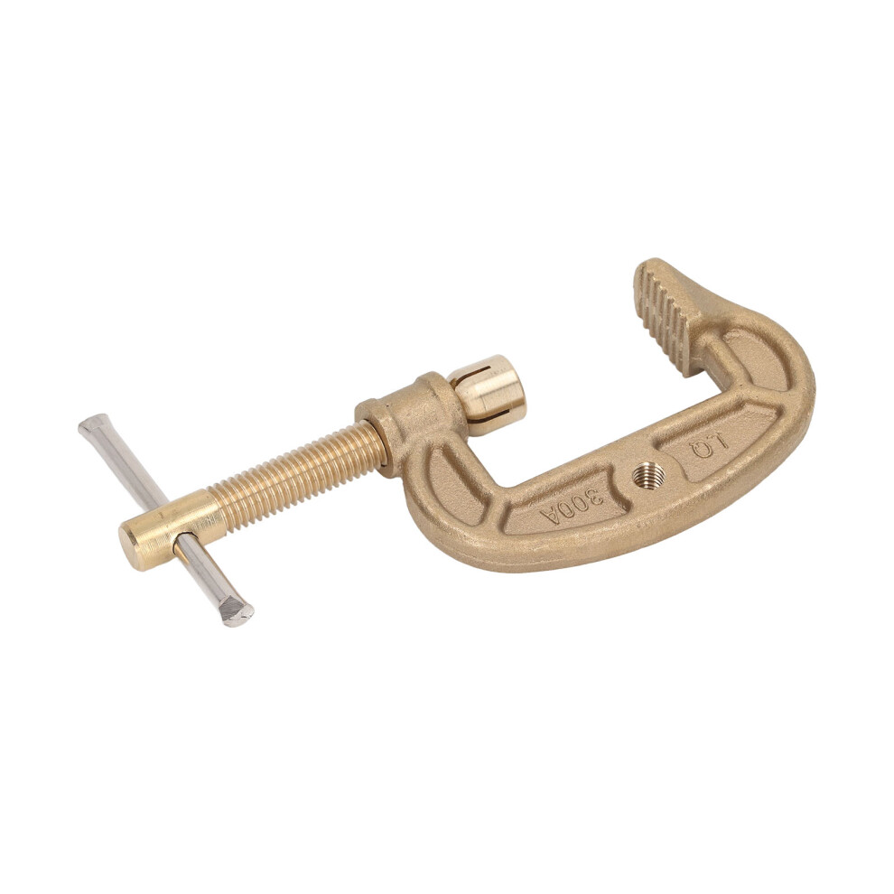 High Conductivity Brass 300A Welding Clamp With 40Mm Wide Jaw 4981372092649