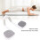 Multifunktionales Plank-Gerät mit Timer-Anzeige, Weiß, ABS 13