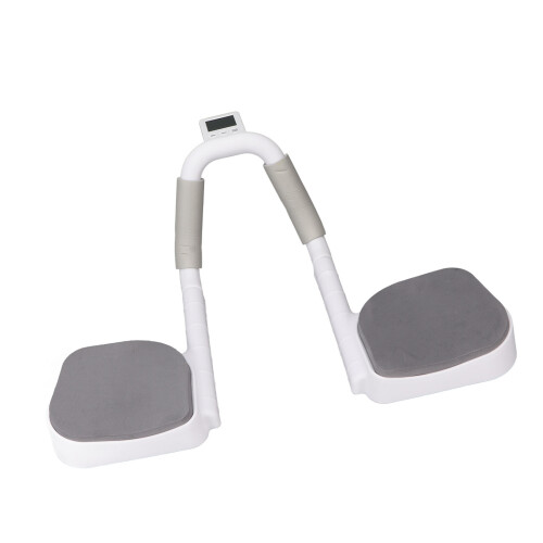 Multifunctional Plank Trainer with Timing Display, Adjust Angle, Slip-Resistant White 2