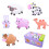 Ξύλινο παζλ με ζώα για την προσχολική ηλικία, τα φυσικά ξύλινα υλικά εξασφαλίζουν 1