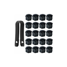 Tapas para tuercas de rueda de fácil instalación, tapas de plástico duro de alta calidad para pernos o tuercas de rueda de automóvil de 17 mm,