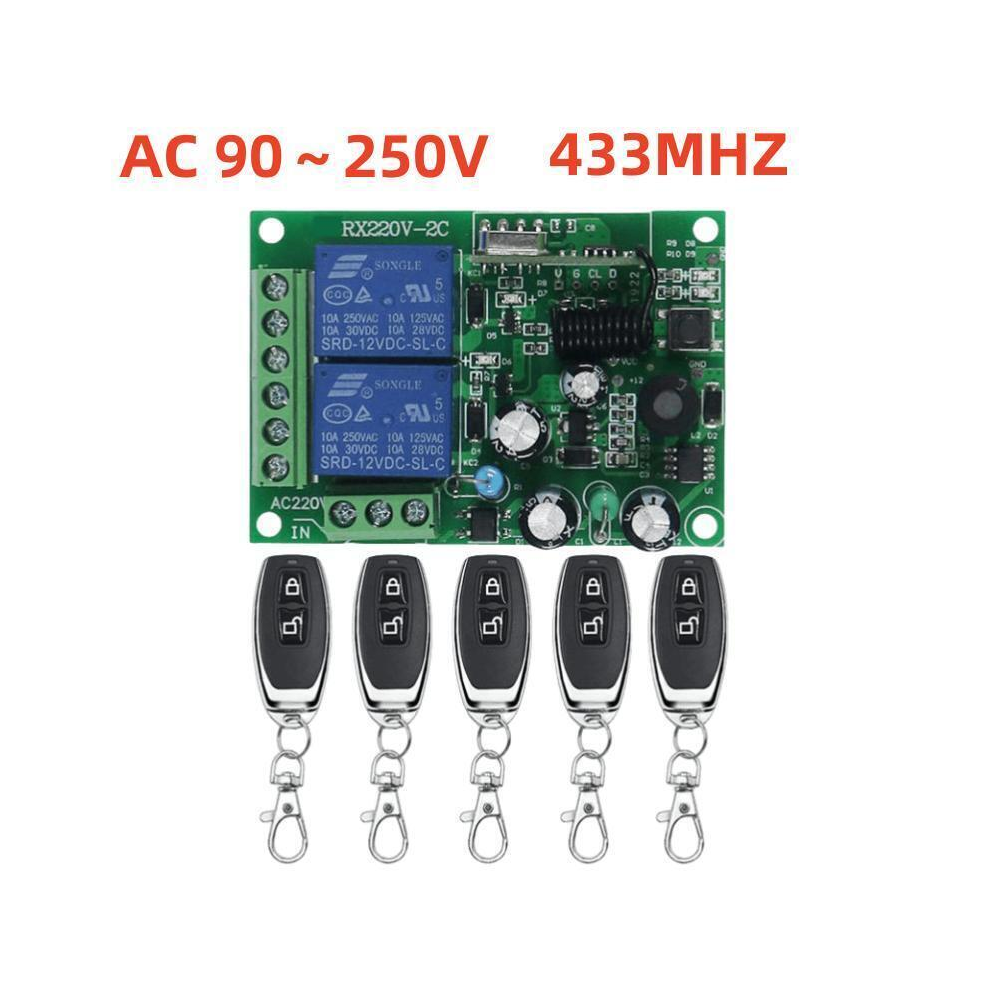 Learning Code Technology, Long Working Range for Easy Installation Wireless Remote Control