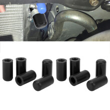 10Pcs 8mm Silicone Vacuum Hose Plugs Car Intake End Cover Black Universal