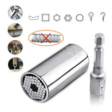 Clé universelle à douille 7-19 mm en acier au chrome-vanadium, torsion