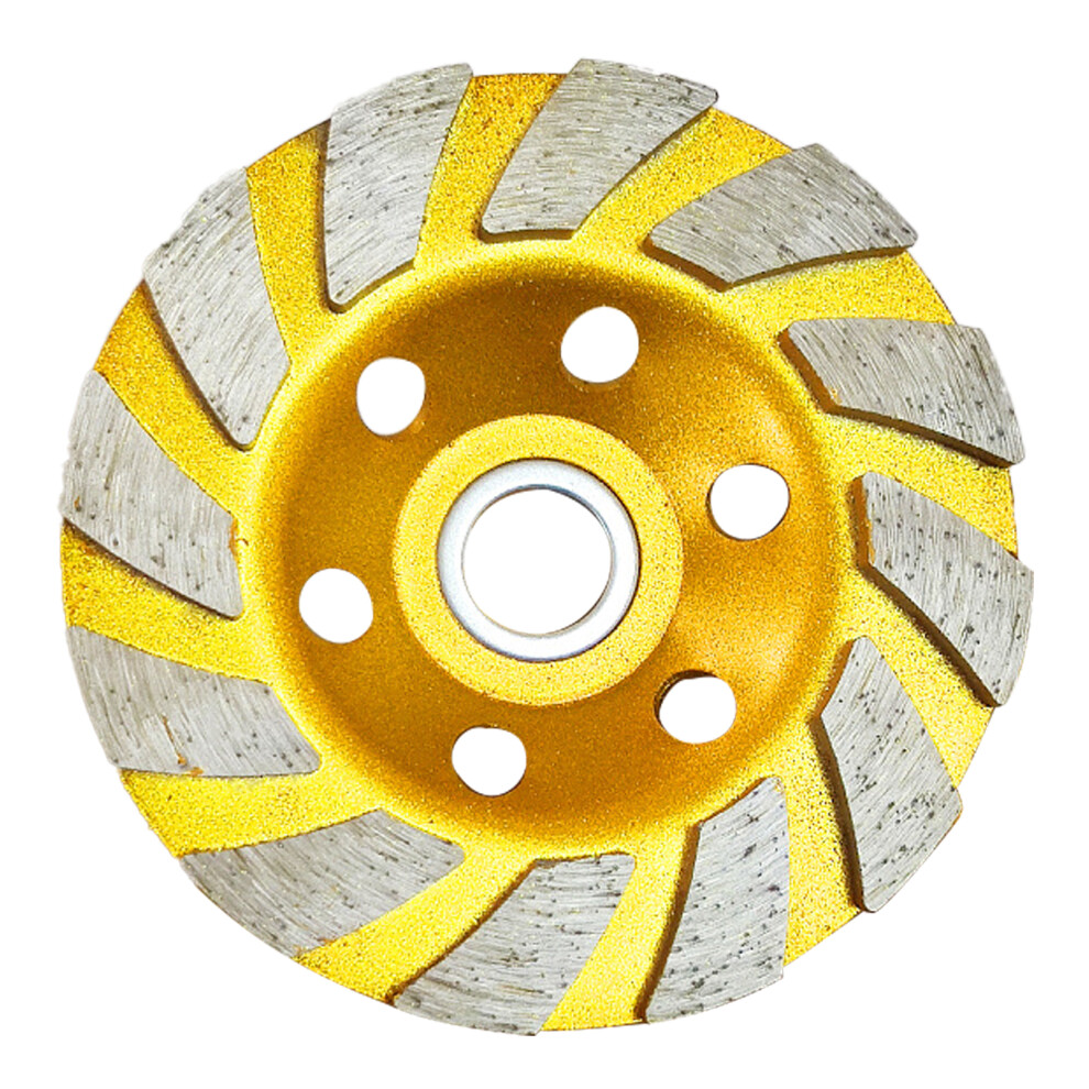 Diamond Cup Grinding Wheel 100Mm Gold 6-Hole Double Row 6951372096563