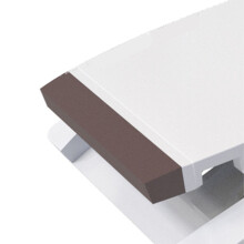 Blocca Bimbo per Porta a Vetro Scorrevole - Lucchetto di Sicurezza in Plastica Marrone per Finestre e Porte del Patio