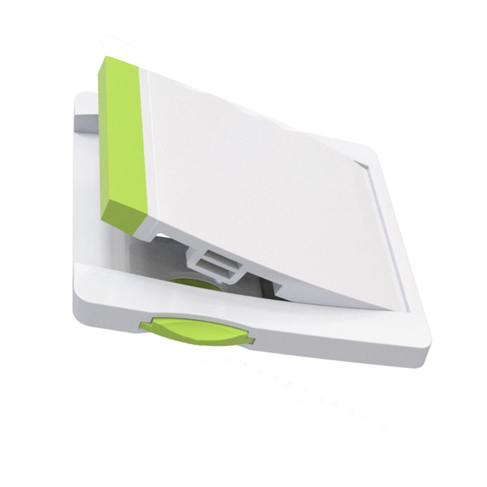 Plastic Sliding Glass Door Child Lock – Punch-Free Baby Safety Lock Green