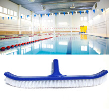 Spazzola per pareti della piscina in nylon da 18 pollici con estremità curve, leggera