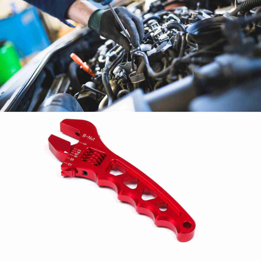 Rustproof Aluminum Adjustment Wrench, Lightweight Red Monkey Spanner 4671380958074