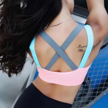 Damen Pink Seamless Sport-BH Top mit geringem Aufprall, Größe XL, für Laufen & Yoga