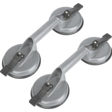 Sollevatore a tripla ventosa, manico in alluminio resistente con piastra a vuoto per sollevare vetro, specchi, lamiere metalliche, perfetto per