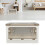 Folding Storage Box with Removable Wheels, Stackable Plastic Storage Bin with 5 Sides Can Be Opened Rounded Corner Design for Living Room Bedroom 2