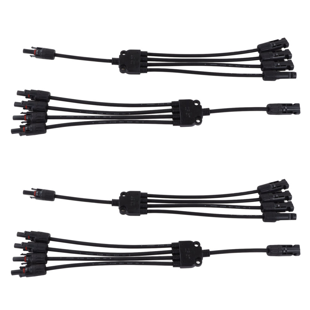 2 Set Solar Panel Pv Y Branch Cable 1000Vdc 30A Easy Install 4691372065092