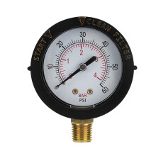 Professional Grade Smart Design Pressure Gauge, Durable Movement for Wide Application in Pool Filter Systems, Protection Case, Easy Installation for