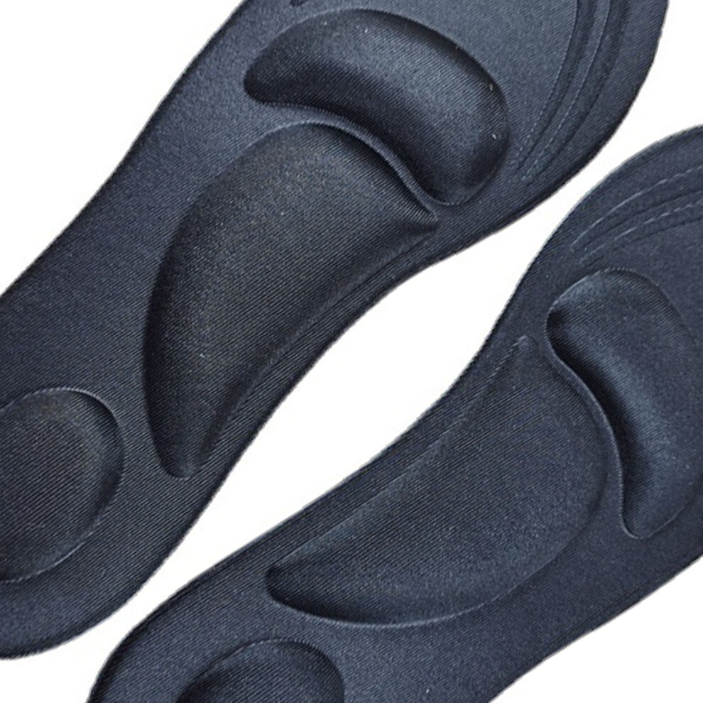 Black Women & Men Soft Foam Breathable Insoles 40Â45