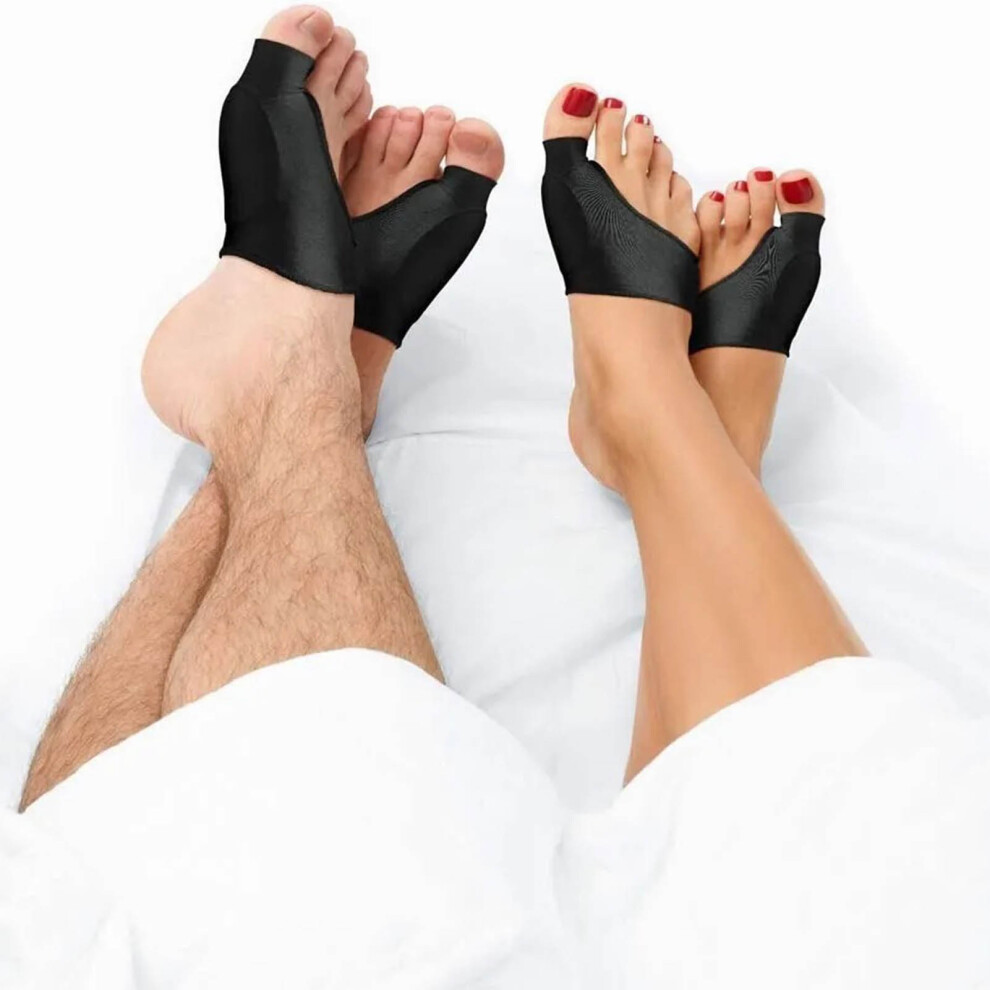 Black Bunion Corrector Sleeve Men Women S 35Â39 Breathable Support