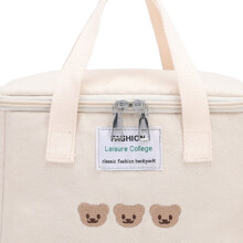 Sac à maman en Oxford durable, grand capacité, organisateur de poussette blanc