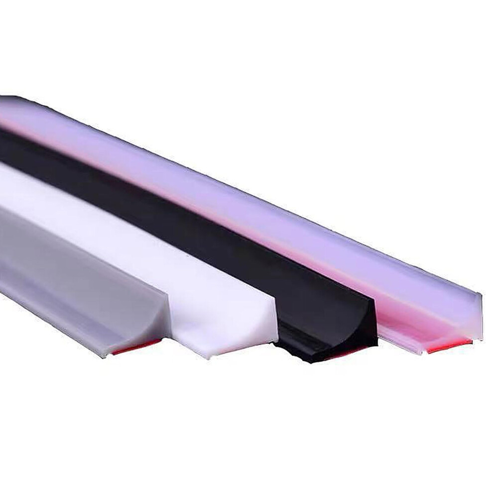 39'/1M Clear Wet Room Floor Barrier, Silicone Shower Door Threshold Water Dam 9426802546392