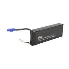 Batteria LiPo da 7,4V 2700mAh 10C nera per drone/auto/barca RC, con presa EC2
