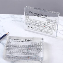 Espositore della Tavola Periodica in Acrilico con 85 Elementi, Trasparente 150x114x20mm