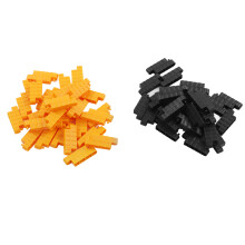 Mehrfarbige Bausteine in Großpackung für kreative Projekte, universelles Design, Erweiterungspackung mit glatten Fliesen, leicht und