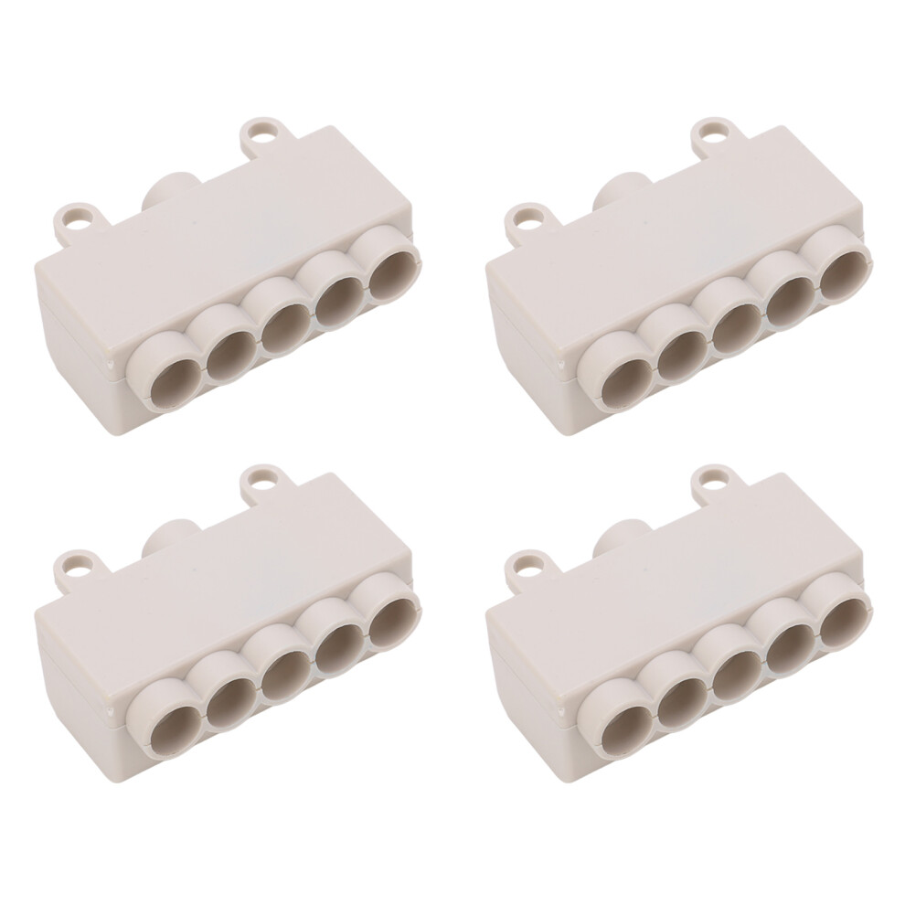4Pcs Zk 516 Inline Splitter Wire Connector 1000V 80A Brass 40X30x20mm Light 7891372106079