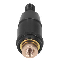 Connettore per asta di rete da pesca in lega di alluminio da 8 mm, adattatore anti-rotazione, nero