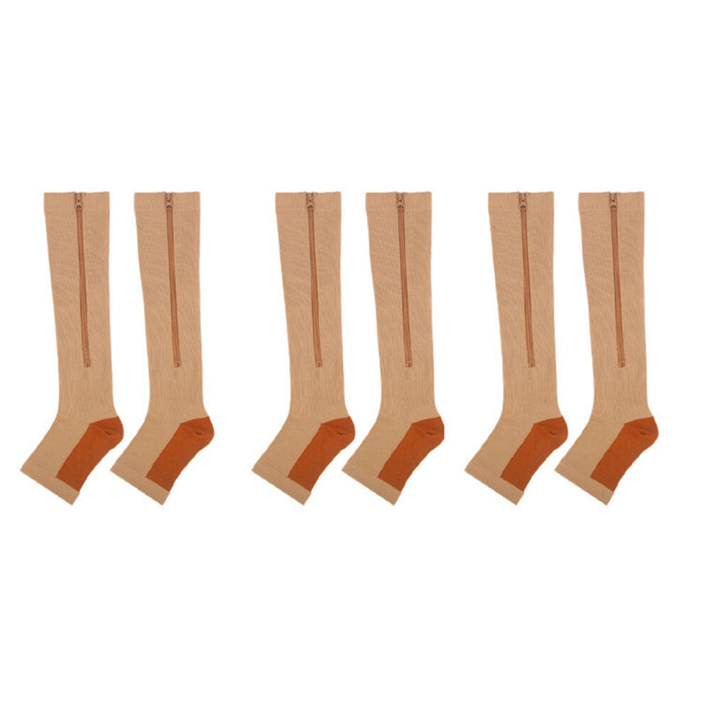 Compression Socks, Medical Grade Support Knee-High With 15-20Mmhg Graduated Compression, Copper Fiber Infused For Optimal Performance And Comfort,