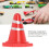 50 pezzi di mini coni stradali in plastica per auto RC e giochi dei bambini 10