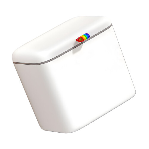 Suspended Wastebasket With Double Opening Approaches Space-S