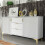 Sideboard 140cm Tide Crest - White & Gold 9