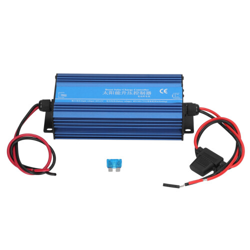 MPPT Boost Solar Regulator with LED Status Indicator, Battery Voltage Adjustable Between 48V 60V 72V, High Efficiency Charging Controller with