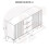 Sideboard 140cm Tide Crest - White & Gold 11