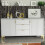 Sideboard 140cm Tide Crest - White & Gold 4