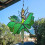 Fade Resistant Colorful Dynamic Rotating Outdoor Decoration-Red 3