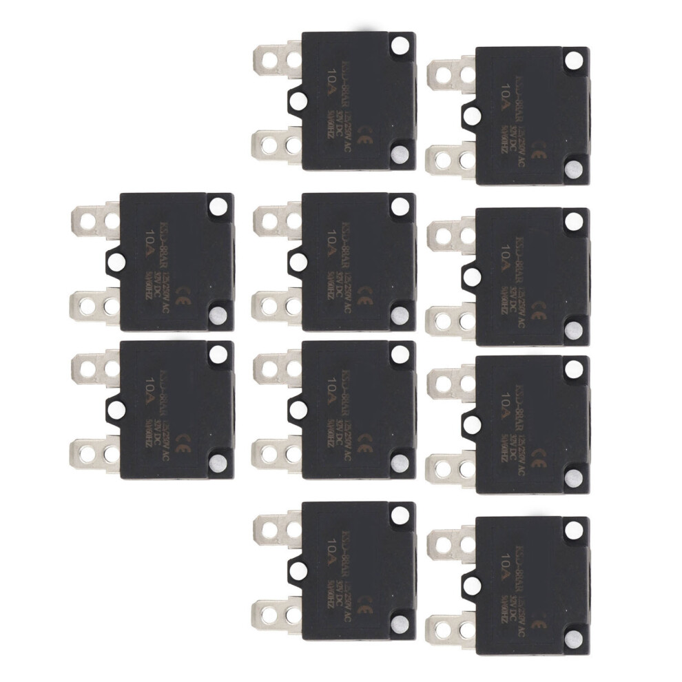 10Pcs Auto Reset Overload Protector Fuse Circuit Breaker Ac125-250V 4121380963146