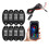 8pcs Multicolor LED Rock Lights Water Resistant 24-Key Bluetooth APP Controller 3