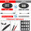 8pcs Multicolor LED Rock Lights Water Resistant 24-Key Bluetooth APP Controller 5