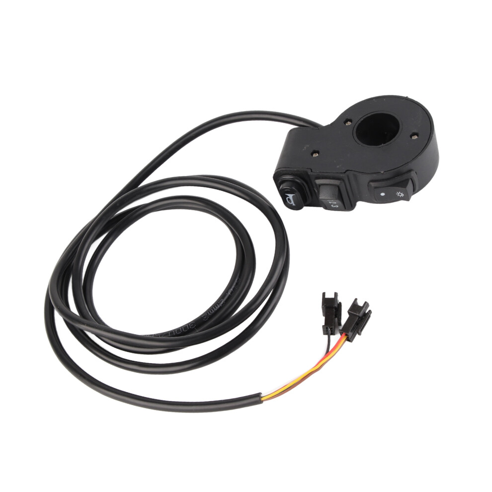 Electric Bike Thumb Throttle For Tricycles Â 146Cm Cable, Plastic, Grey 6941375733237