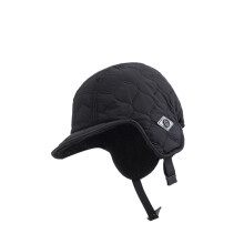 Reversible Trapper Hat Thicken Ushanka Hat Warm Hat-Black