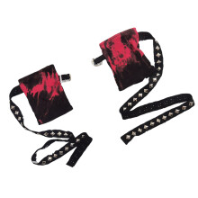 Fingerless Gloves Punk Rivet Studded Handwear Cosplay-Tie dye