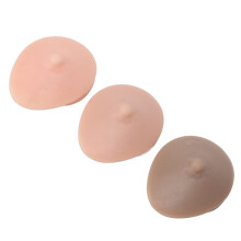 3 pezzi modelli di capezzoli in silicone riutilizzabili, tonalità di pelle chiara, media e scura, per praticare e esposizione