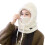 Stijlvolle petmutsen Warme pelsmuts Warme muts Unisex-Wit 1