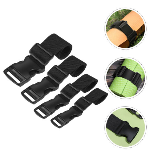 4Ud Correa Ajustable Para Y Equipaje De Nylon Negro Resistente 1