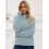 Πουλόβερ από πλεκτό υλικό φιλικό προς το δέρμα για γυναίκες, πουλόβερ με ζιβάγκο, 2