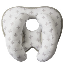 Travesseiro de tecido macio para bebê, travesseiro de viagem em material respirável com suporte para cabeça e pescoço, inclui travesseiro em