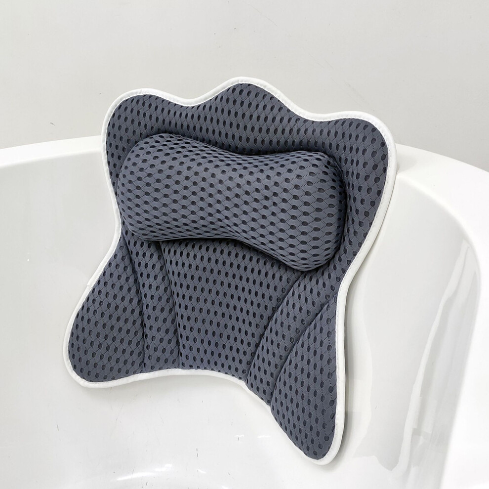 Skin-Friendly Luxury Bathtub Pillow, Quick Dry Ultra-Soft 4D Mesh For Unmatched Comfort, Strong Suction Cups Guarantee Stability In Hot Tub And Spa