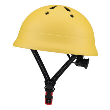Casque de patins à roulettes réglable pour jeunes, coque-Jaune