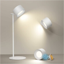 Lampe de table avec protection oculaire, 3 températures de couleur pour une utilisation polyvalente, base en caoutchouc antidérapante, détachable
